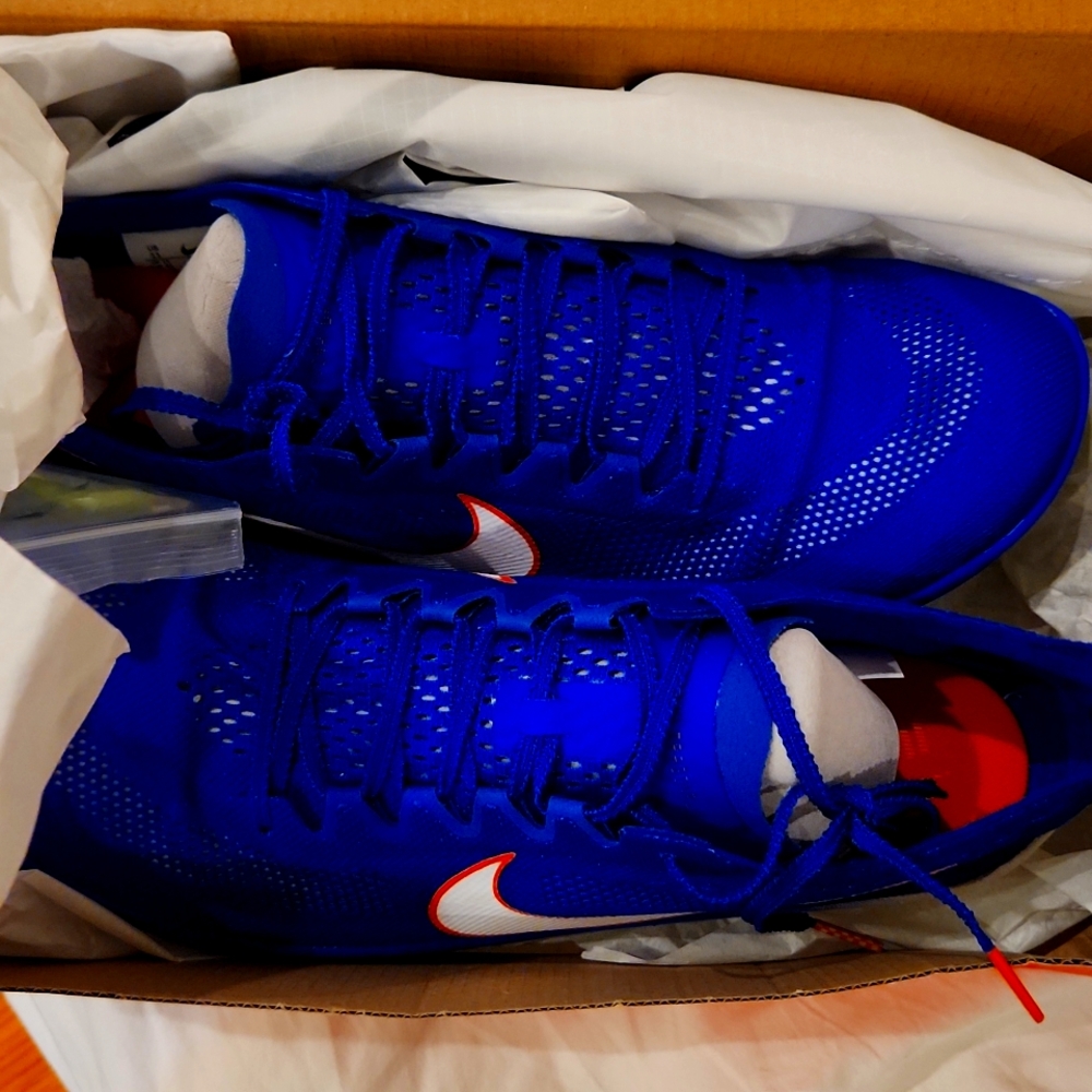 Nike Zoomx Dragonfly  men's size 11 racer blue and white NIB